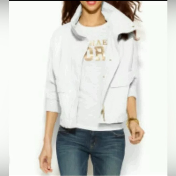 Michael Kors cropped trench coat/ lightweight jacket - Picture 1 of 11